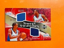 2006-07 Sweet Shot Swatches Dual Gold Elton Brand Shaun Livingston #SSD-BL /25