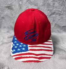 Vintage Team Disney '96 Hat Cap Snap Back American Flag Patriotic Made in the US