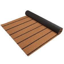Kunstrasen Braun TEAK PRO Bodenbelag für Boo...