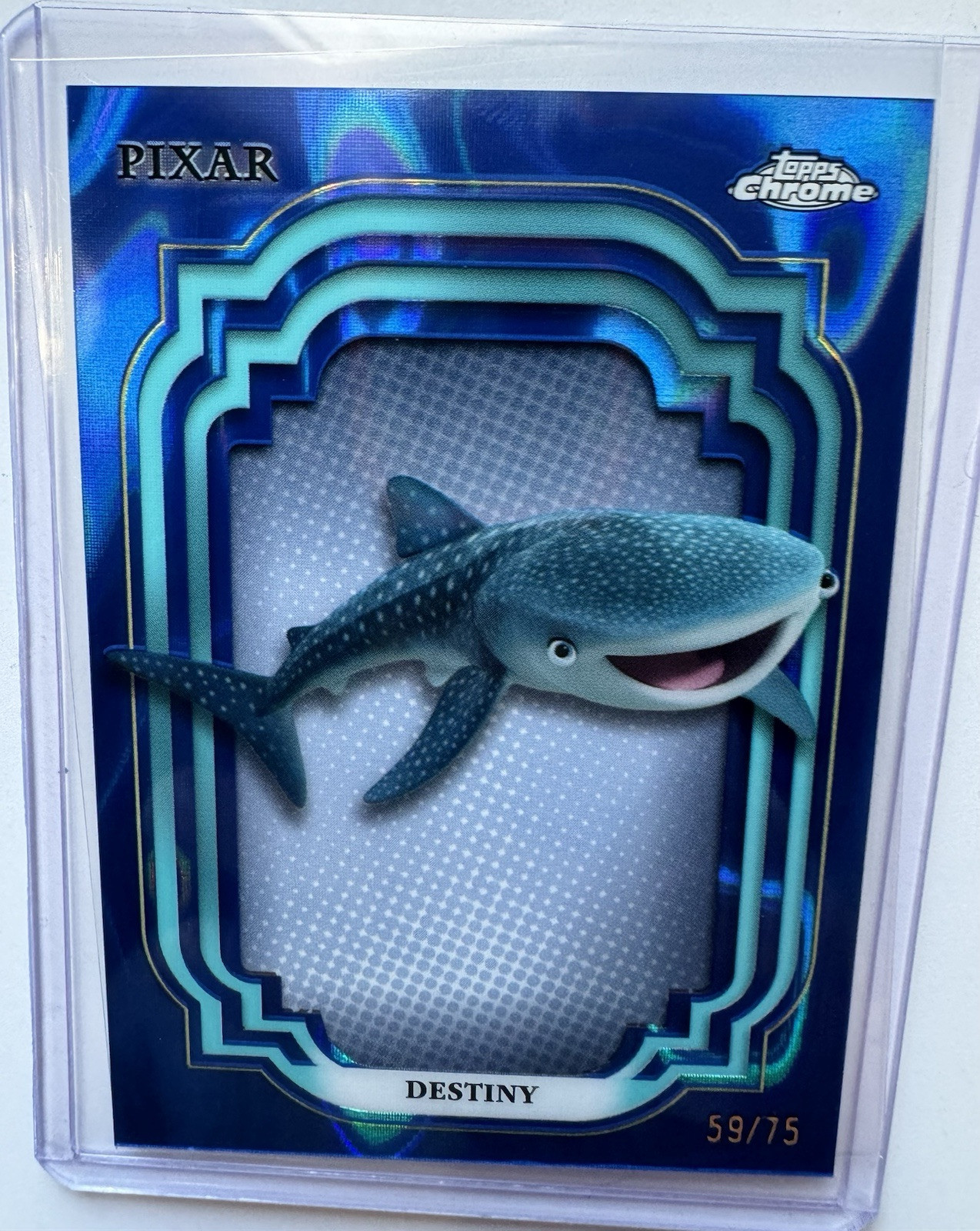 topps MINT Disney DORY 12￼/25 2024 Topps Disney Chrome Blue aqua Wave Destiny Finding Dory Nemo