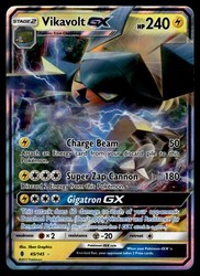 Vikavolt GX 45/145 Guardians Rising Ultra Rare Holo Pokemon TCG