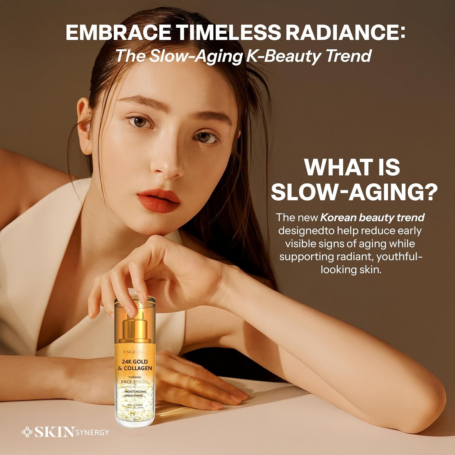 Face Serum with 24K Gold & Collagen &ndash; Hydrating, Firming & Radiance Boosting...
