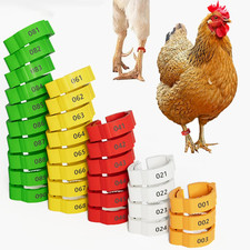 16mm 100 Pcs Adjustable Poultry Leg Bands,Chicken Leg Rings,Duck Leg Bands,5 ...