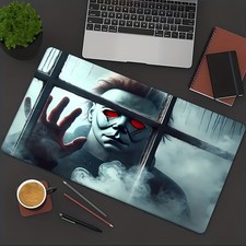 40 90cm1pc Michael Myers Halloween Mouse Pad - Non-Slip Rubber Base, Durable Pol