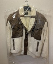 Vintage Neiman Marcus Leather and Knit sz40 1980s Jacket  PRISTINE RARE