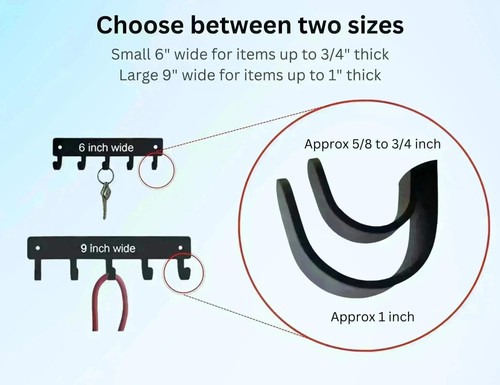 I Heart Cat Paw - Key Rack/ Leash Hanger- Made in USA - 2 size options - Picture 3 of 6