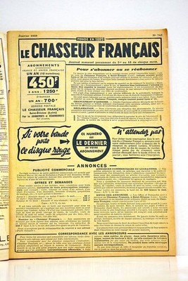 LE CHASSEUR FRANÇAIS Saint-Étienne 1959