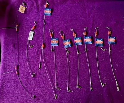 LOT of 7 Sea Striker Single (1) & Double Drop (6) Bottom Rig 60lb Test +more