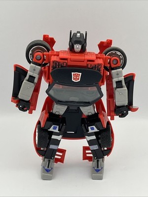 Transformers Alternators Sideswipe Dodge Viper Action Figure 2003 Hasbro Red
