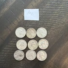 Set 9 Silver Quarters 90% Silver  1964 Quarters random mints/circulated lot 101