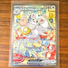 Pokemon TCG Cinccino ex 119/086 Scarlet & Violet Full Art Holo Rare English 2025