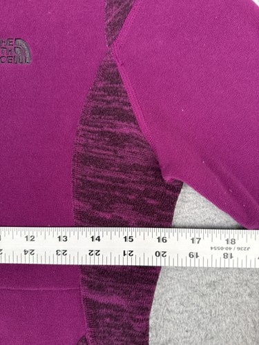 The North Face Sweater Womens XS Purple Fleece Snap Henley Pullover Pockets - Picture 10 of 16