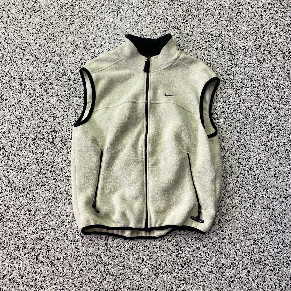 Vintage Nike ACG Vest Mens L Polartec Fleece Full Zip Thermal