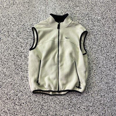 Vintage Nike ACG Vest Mens L Polartec Fleece Full Zip Thermal