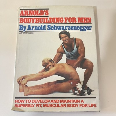 ARNOLD'S Bodybuilding For Men 1981 1st edition Hardcover Schwarzenegger Book
