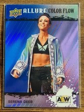 2022 AEW Serena Deeb Blue Purple Color Flow /199 ALLURE Trading Card #86264
