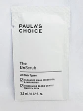 Paula's Choice THE UNSCRUB Face Scrub Cleanser Smooth Sample .12 oz/3.5mL New