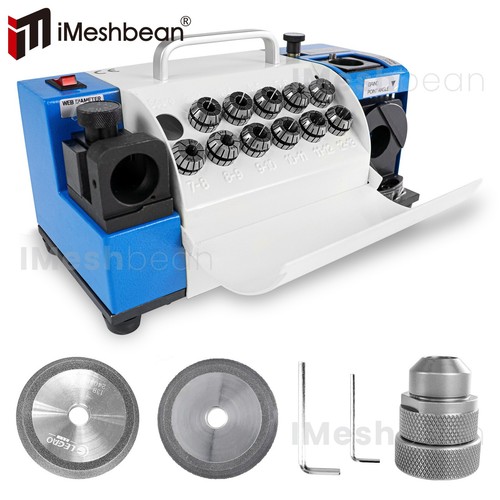 3-13/20mm Drill Bits Sharpener Bits Grinder Sharpener w/11 or 18 Collets 2 Wheel - Picture 2 of 33