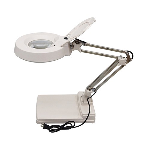 15x Lupa de sobremesa Lámpara LED Luz Lectura Reparación Herramientas Blanco 110V Totalmente Nuevo - Imagen 5 de 24