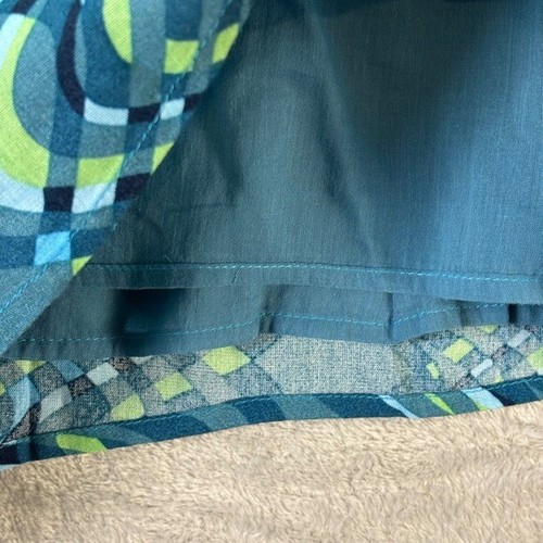 O'Neill Women's Smocked Waist Shorts NWT Teal Green Patterned High Rise XL - Picture 9 of 14