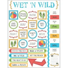 SRM Stickers  Live Life " Water Fun" 49011