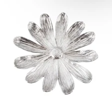 MICHAEL ARAM DAISY CATCHALL CENTERPIECE BOWL SILVER TONE