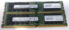 New Listing2x Samsung 32Gb 2Rx4 Pc4-2400T-Ra1-11-Dc0 Rdimm Reg Server Memory Ram