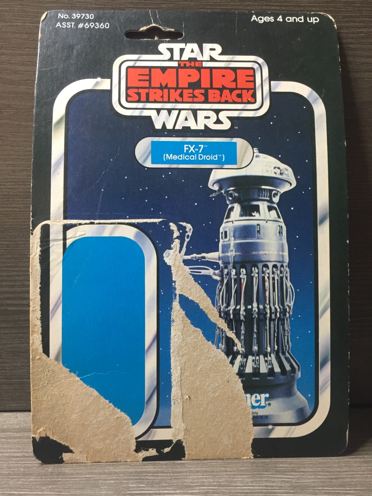 Vintage 1980 Kenner Star Wars FX-7 41 Back Original Cardback