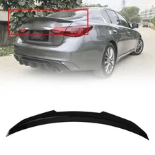 Rear Diffuser Bumper Lip High Kick Duckbill Trunk Spoiler Wing For Infiniti Q50