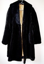 Stunning Thomas Marshall Black Heavyweight Supersoft Faux Fur Glitter Overcoat