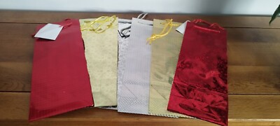 Verschiedene holografische Weinflaschentüten x 12 Geschenk Weihnachtsgeschenk Hochzeit 