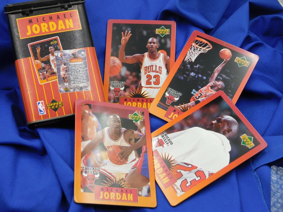 1996 Upper Deck Michael Jordan 4 All Metal Card Set Tin | eBay