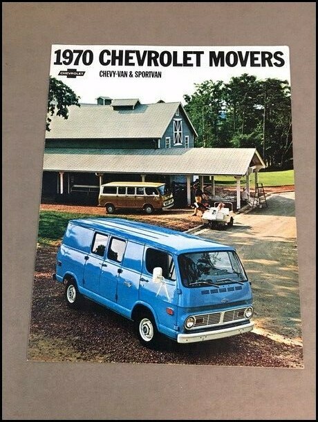 1970 Chevrolet Sportvan 90 108 Van Original Car Sales Brochure