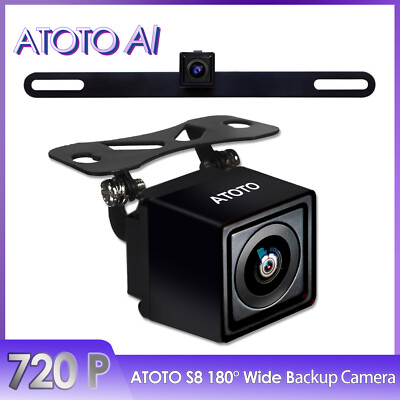 ATOTO 720P Backup Camera 180° for S8 only Virtual Surround-View+Live Rear-View