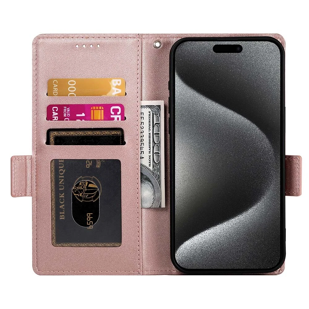 Luxury Magnetic Leather Flip Wallet Case for iPhone 11 12 13 14 15 Pro