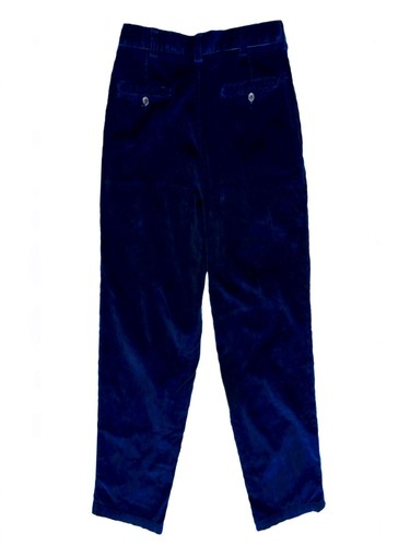 ROUNDTREE & YORKE Corduroy Pants Men's 34X30 Navy Blue PLEATED FRONT Waist 32” - Picture 2 of 4