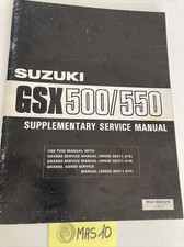 Suzuki GSX500 GSX550 1985 GSX 500 550 supplément manuel revue service technique