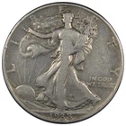 1938-D Walking Liberty Half Dollar FINE/VERY FINE Details Cleaned Coin A1007