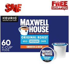 Maxwell House Original Roast Medium Roast K-Cup  Coffee Pods, 60 ct Box