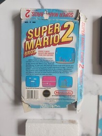 Super Mario Bros. 2 SMB2 - Circle Seal. Rev-A.  CIB NES. Authentic Tested Good