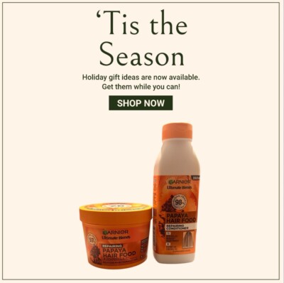 Garnier Ultimate Blends Papaya 3-in-1 Damaged Hair Mask Treatment (390ml) Bundle
