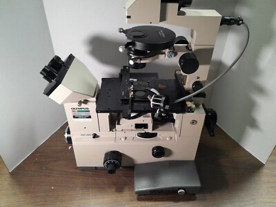 Olympus IMT-2 Laboratory Microscope No Lenses for parts or repair not complete 