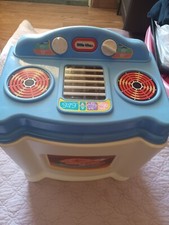 Vintage Little Tikes Little Housekeeper Blue White Plastic Kids Toy Oven Stove