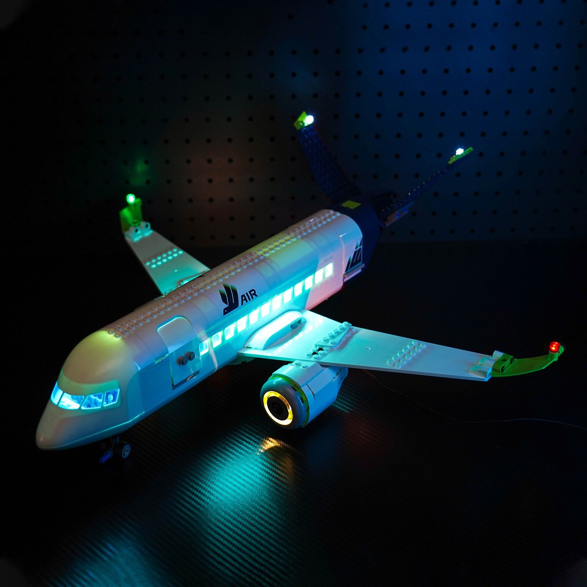 LocoLee LED Light Kit for Lego 60367 Passenger Airplane Creative