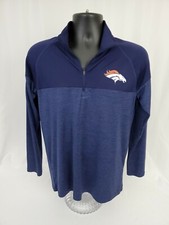 Mens Under Armour 1/4 Zip Pullover Combine Authentic Shirt Denver Broncos NWOT S