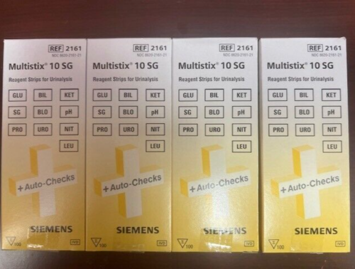 Siemens 2161 Multistix 10Sg Teststreifen - 4 Kartons à 100/BX - Juni 2026