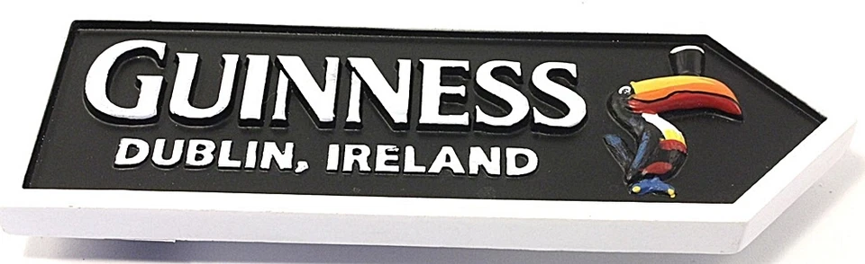 Guinness Toucan Roadsign 3D resin fridge magnet (sg 05019)