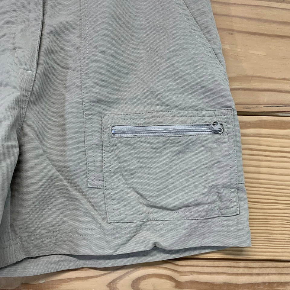 Pantalones Cortos Rail Riders 4 Beige Safari Nylon Senderismo Sendero Bolsillo con Cremallera 5" Entrepierna B57 Foto 2 de 4