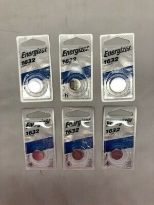 *LOT OF 6* Energizer 1632 Lithium Battery ECR1632BP, 3V, EXP. 03/2030 - NEW