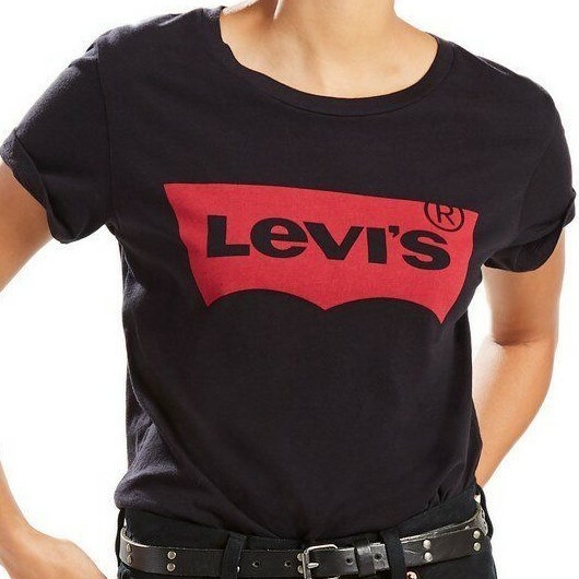 black and red levis t shirt
